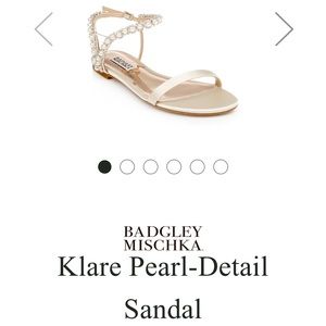 Brand new badgley mishka pearl sandals